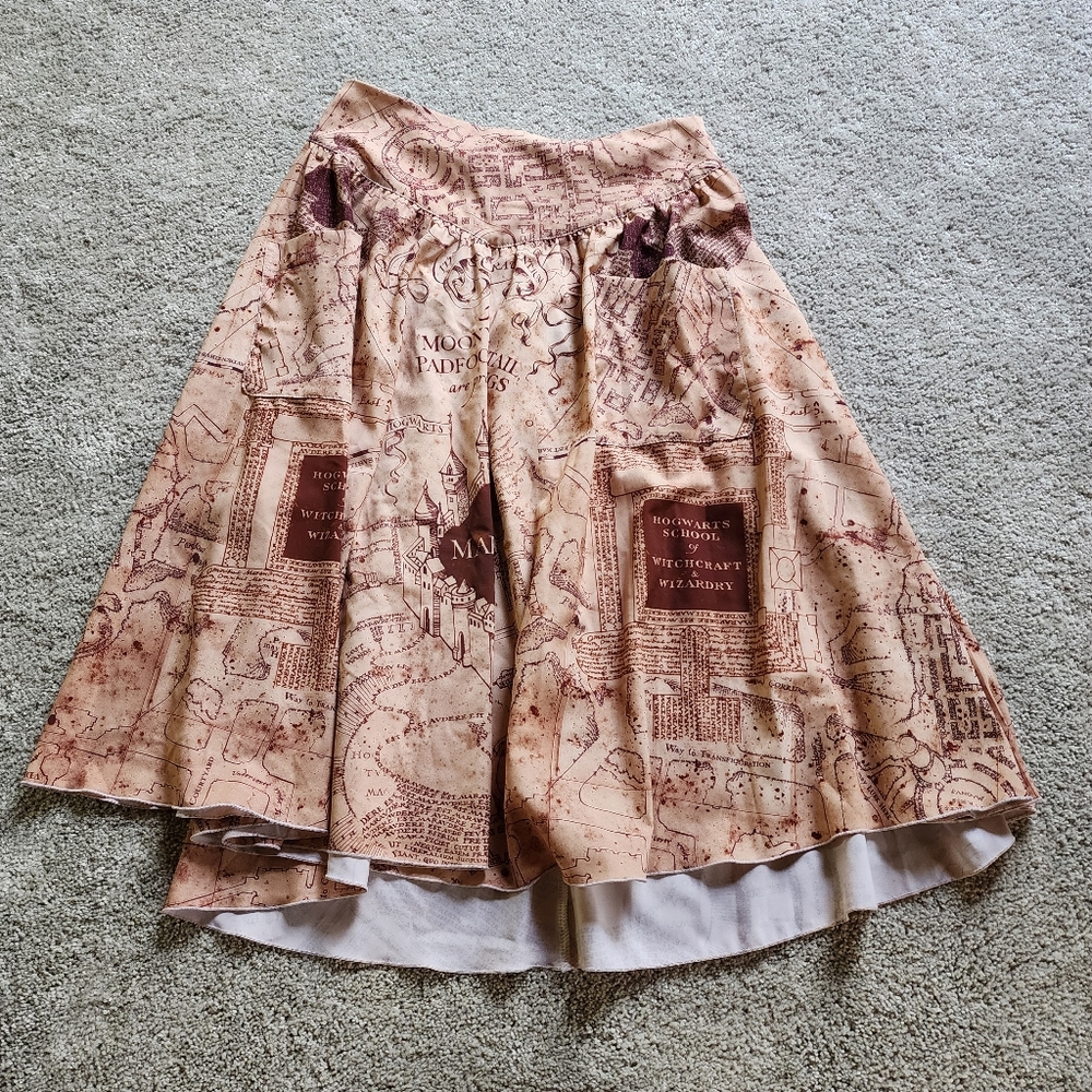 Blackmilk Marauders Map Skirt
